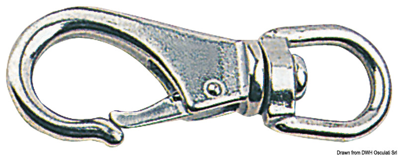 Snap-hook AISI 316 w/swivel 113 mm