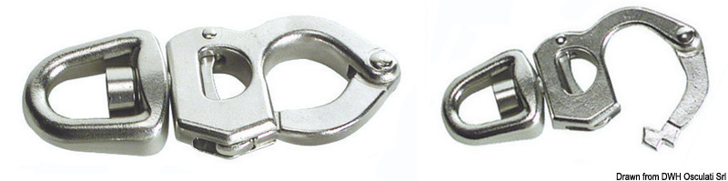 Snap-shackle w/trigger opening AISI 316 127 mm