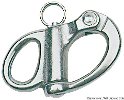 Snap-shackle f. spinnaker AISI 316 52 mm