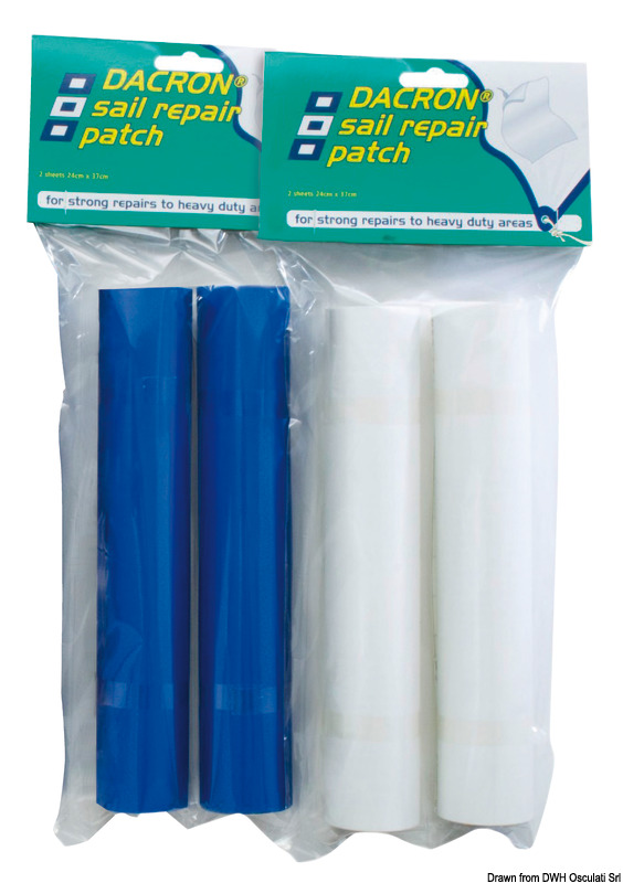 Repair patch kit, Dacron blue