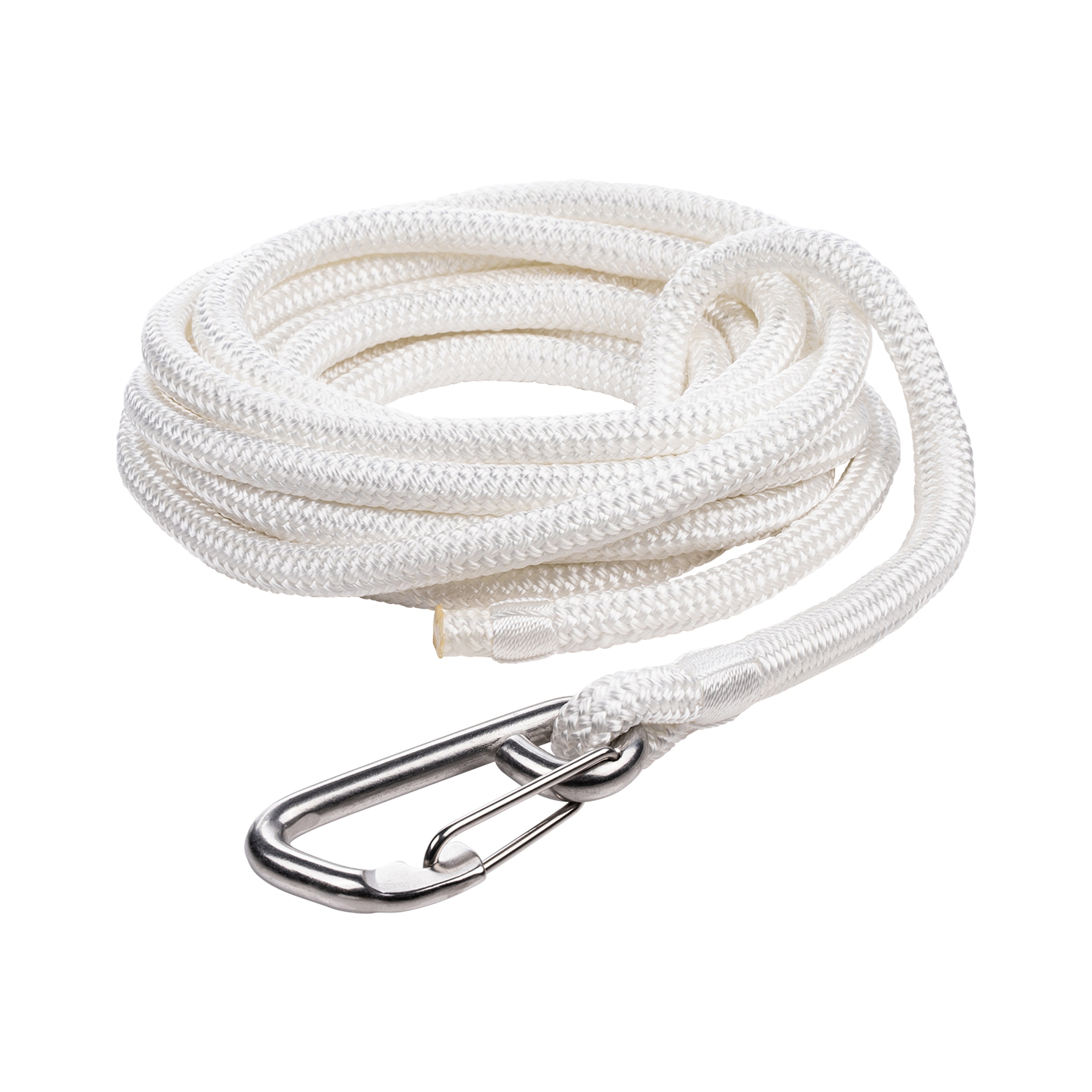 Qvarken Mooring Rope Dockline with hook 16mm 6m white