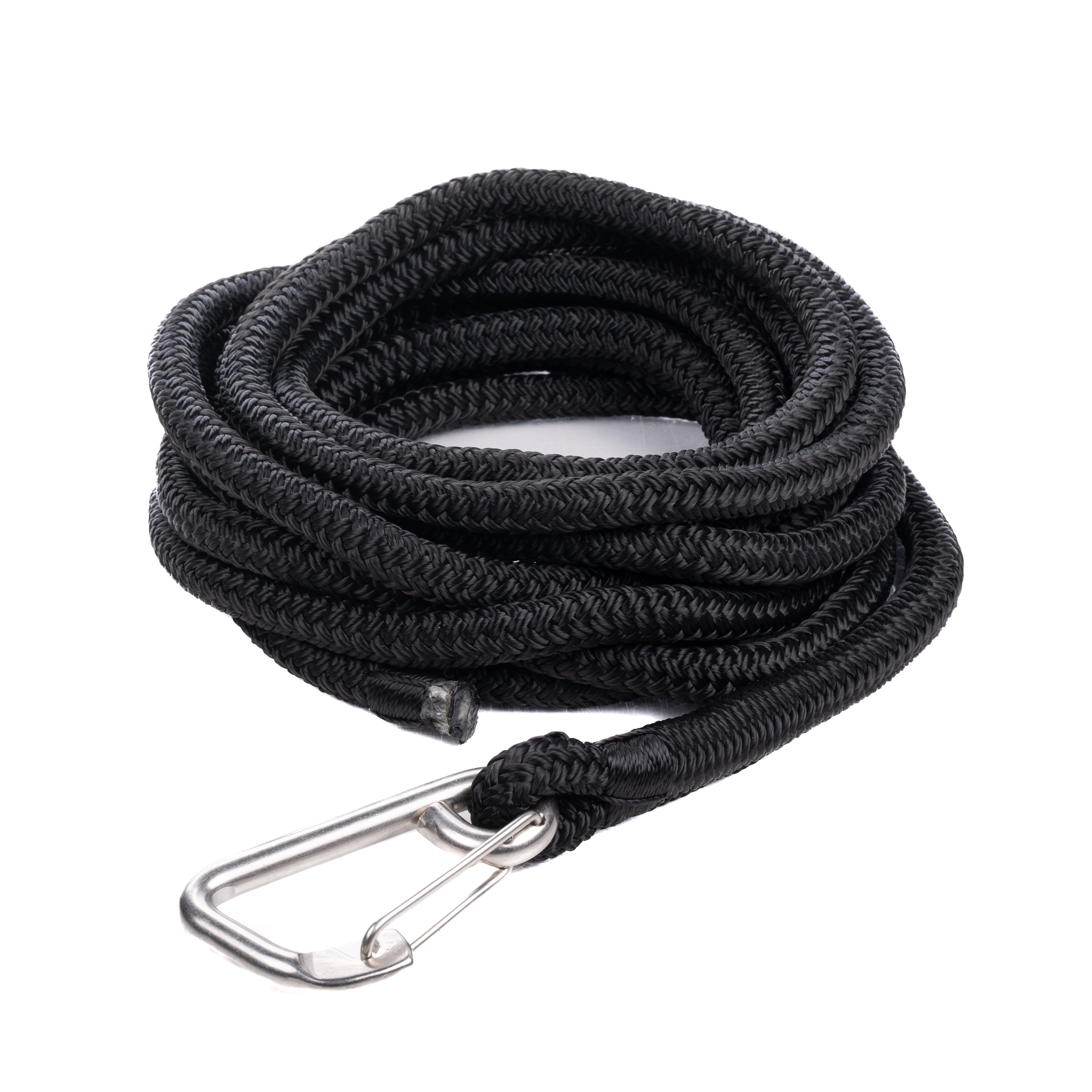 Qvarken Mooring Rope Dockline with hook 14mm 6m black