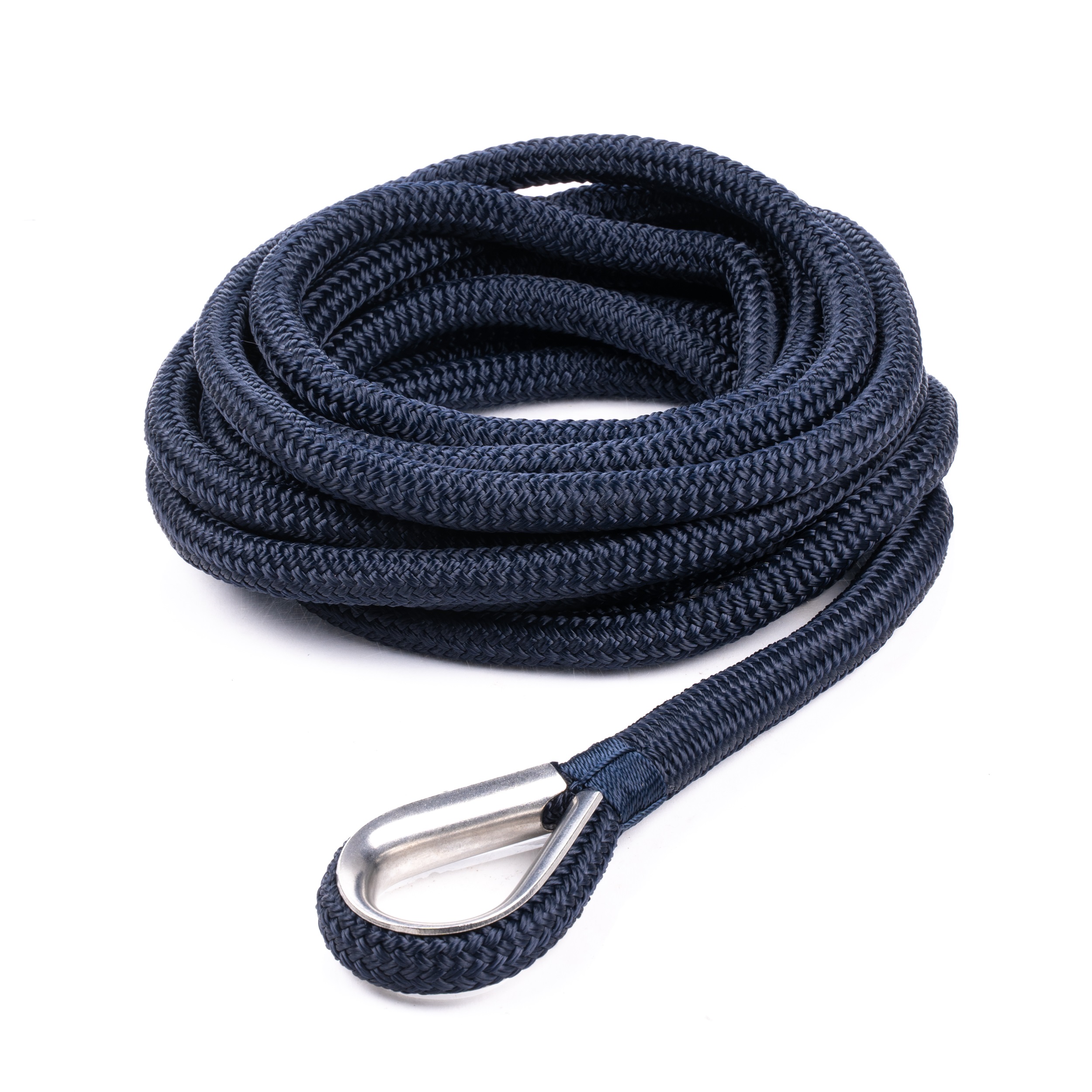 Qvarken Mooring Rope Dockline with thimble 16mm 6m navy