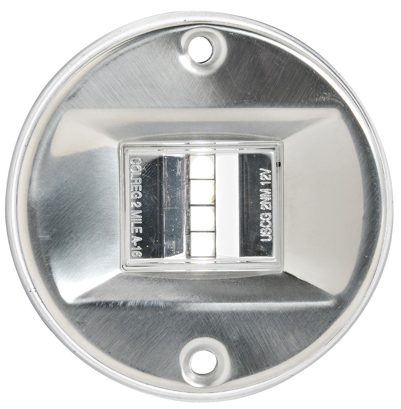 Evoled navigation light, 135° stern polished SS