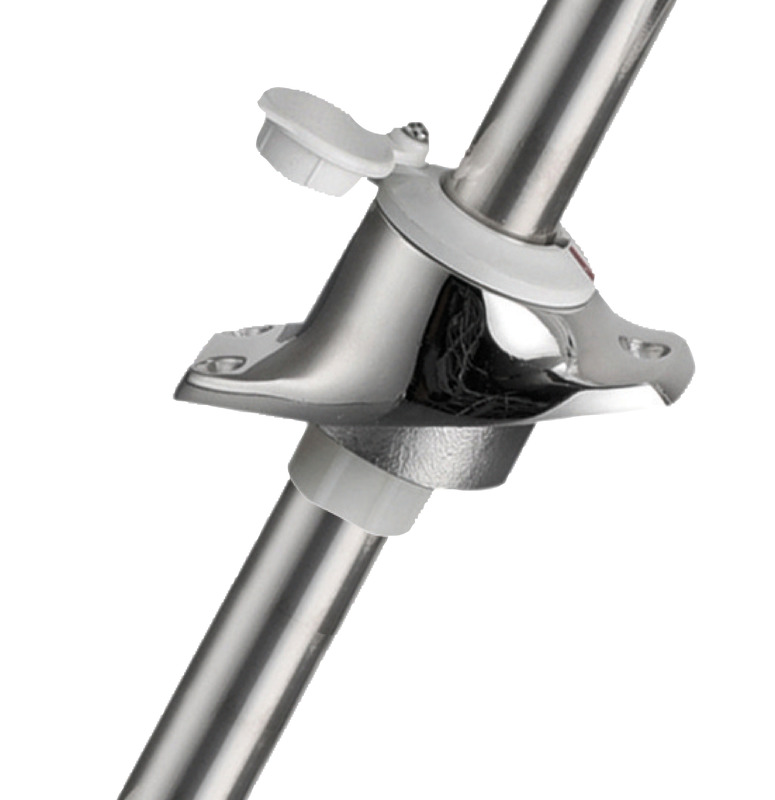 360° telescopic angled led pole w/white light