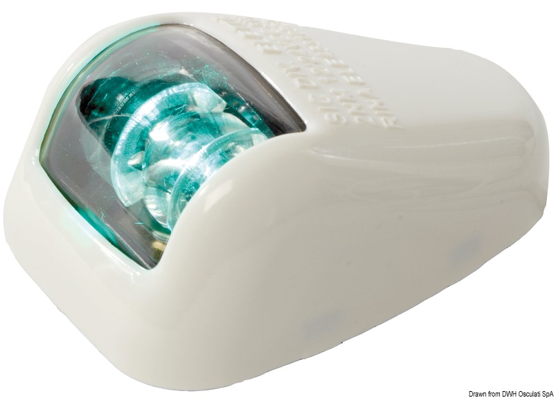 Orions white/112.5° green navigation light