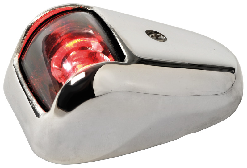 Orions AISI 316/112.5° red navigation light