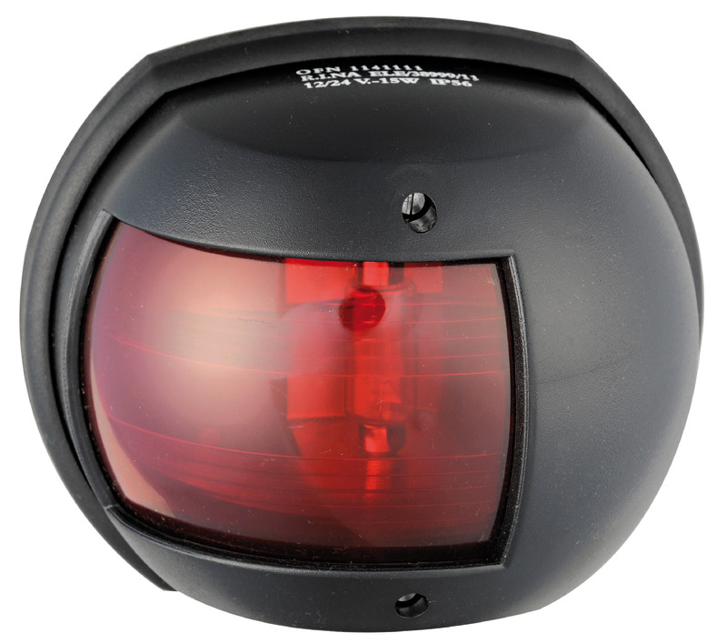 Maxi 20 black 12 V/112.5° red navigation light
