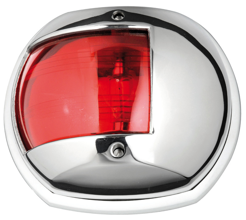 Maxi 20 AISI 316 112.5° red 12V navigation light