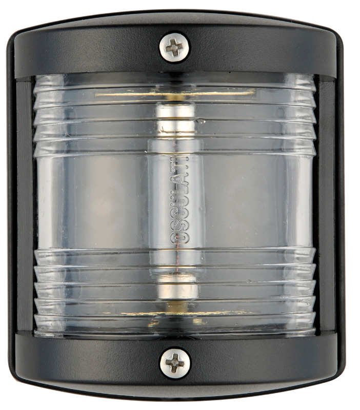 Utility 77 black/white 225° bow navigation light
