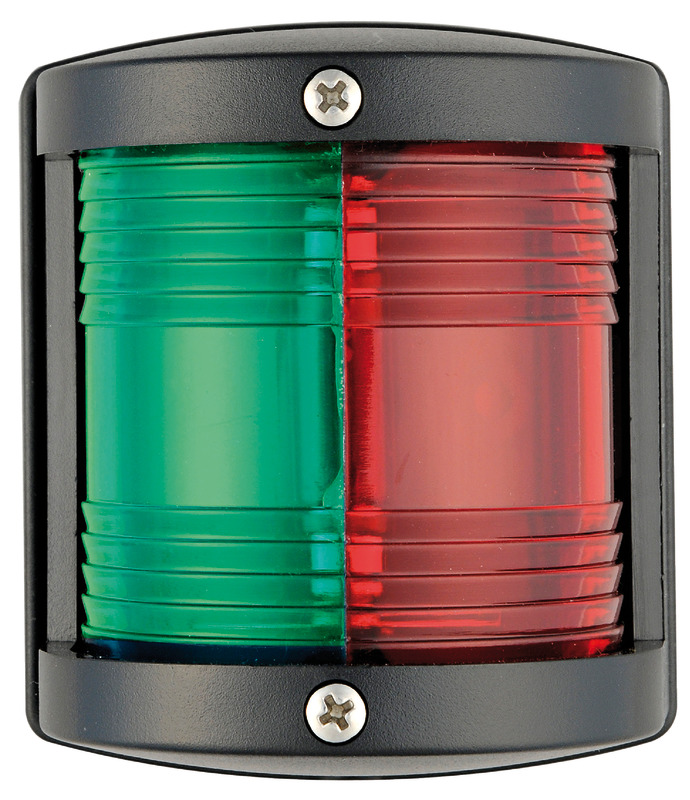 Utility 77 black/225° red-green navigation light