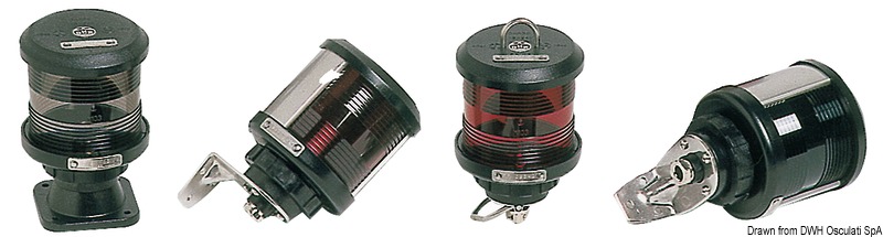DHR navigation light w/wall bracket yellow 25 W