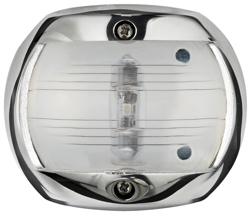 Compact 135° white led navigation light