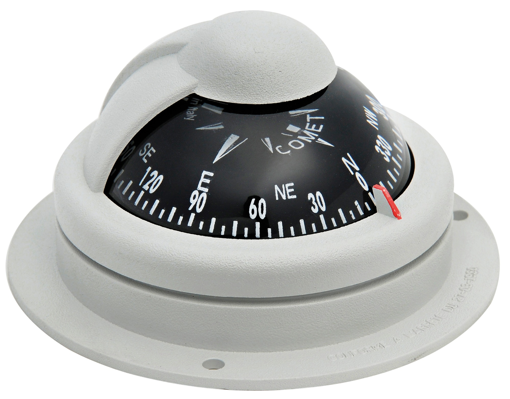 Riviera compass BC1 Grey/Black card 81x42.5mm