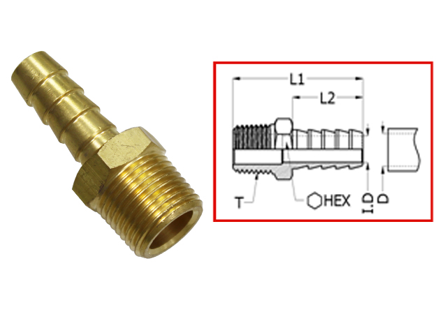 Sea-X connector Universal 3/8 NPT x 3/8
