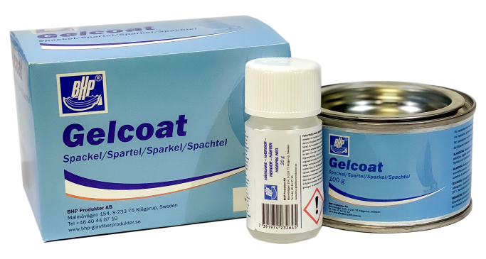 BHP Gelcoat-Filler 100g 10140 white inc. hardener