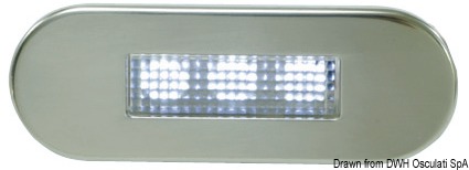 Watertight courtesy light w/blue light LED