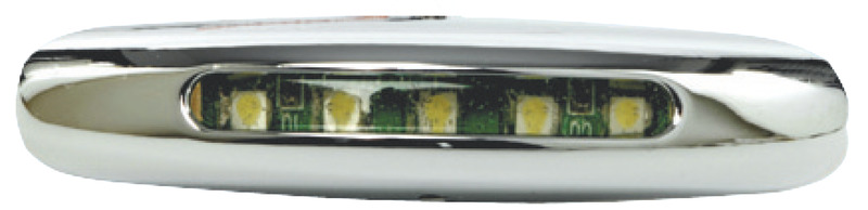 Courtesy light,chromed version w/5 LED white