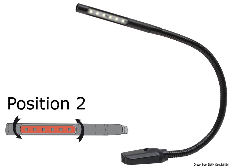 Labcraft ML Chart LED light w/flexible arm