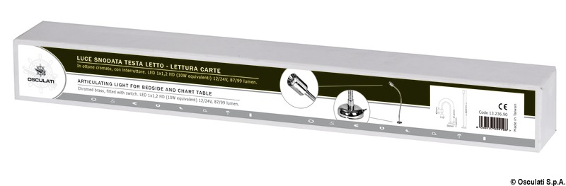 Articulating LED light 10 W 12/24 V