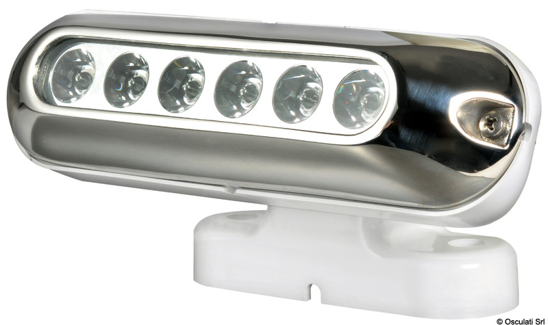 LED light 6 white LEDs, complete