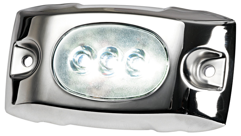 Underwater LED light 12/24V white + AISI316 cover