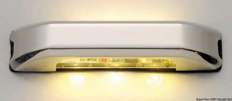 LED courtesy light w/4 + 4 blue LEDs