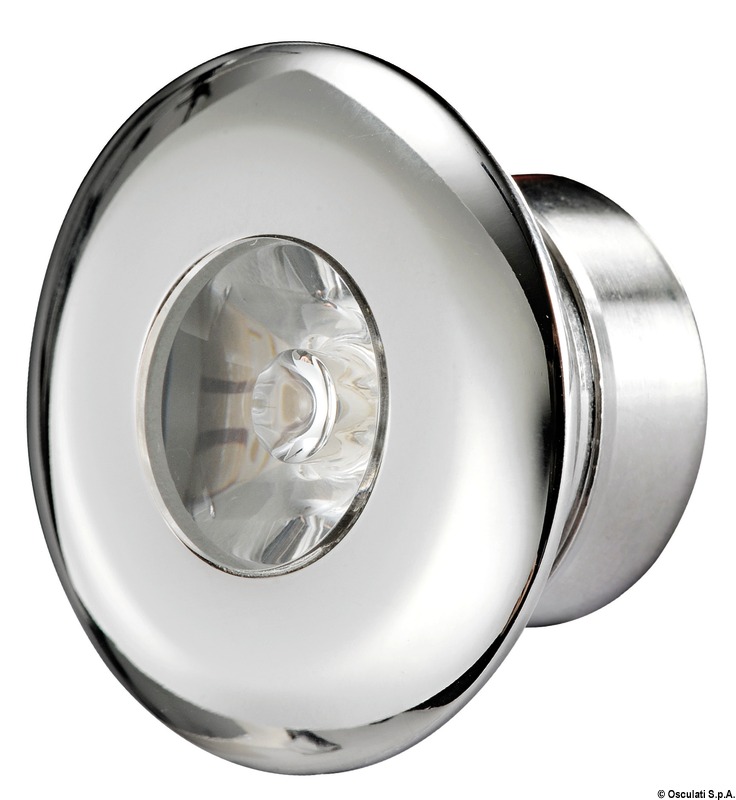 LED courtesy round blue light