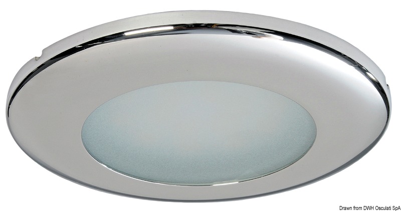 Capella LED spotlight mirror polished white