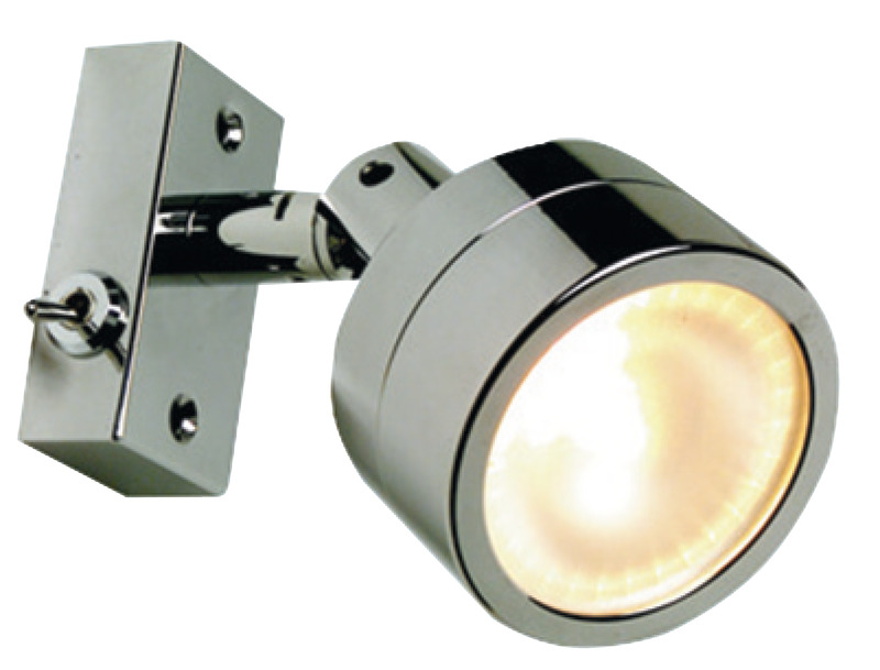 Laguna articulated spotlight chromed brass