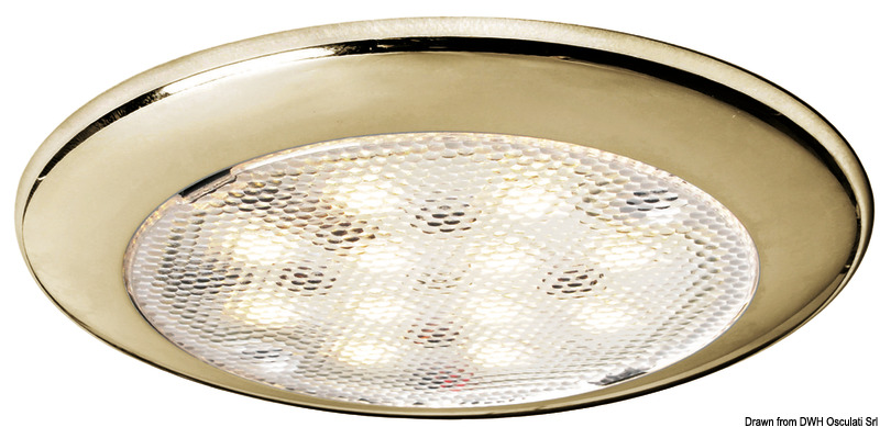 Procion LED golden ceiling light recessless