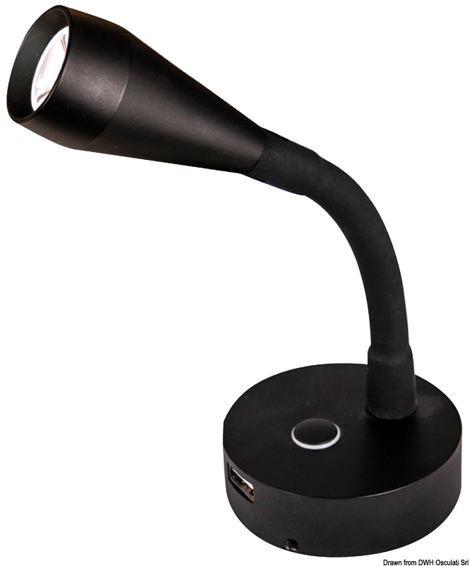 BATSYSTEM Leis LED black spot light 12V 3W