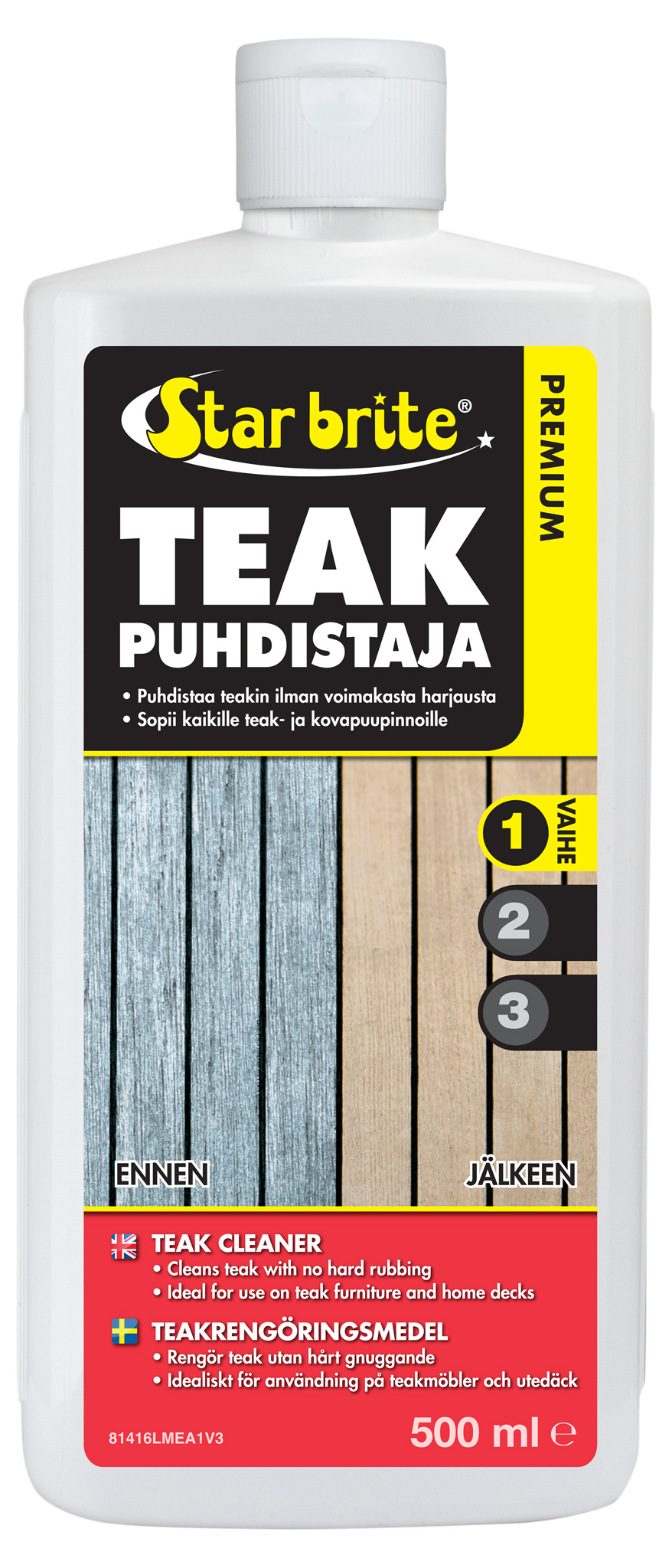 Star brite Premium Teak Cleaner - Step 1 500ml