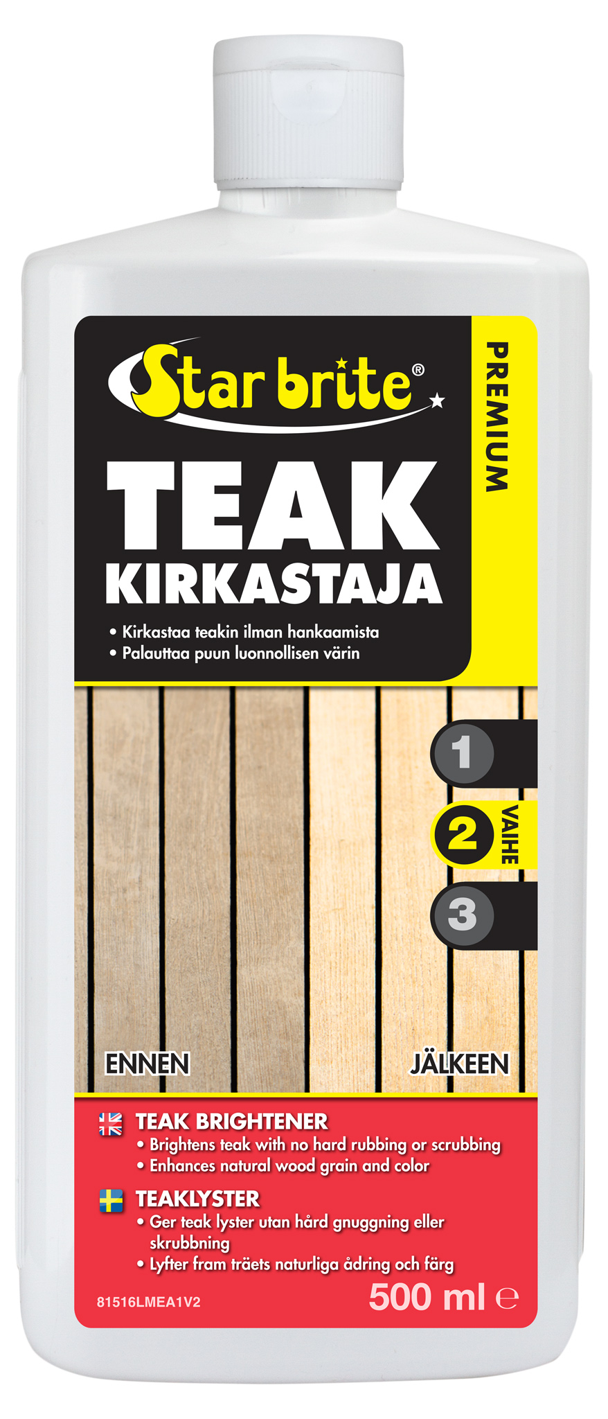 Star brite Premium Teak Brightener - Step 2 500ml
