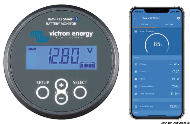 VICTRON Monitor BMV-712 2 batteries
