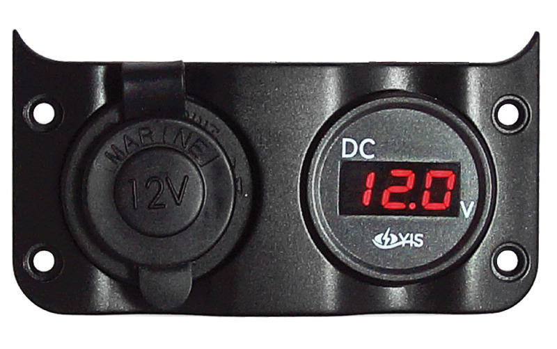 Voltmeter 3/30 V + lighter plug