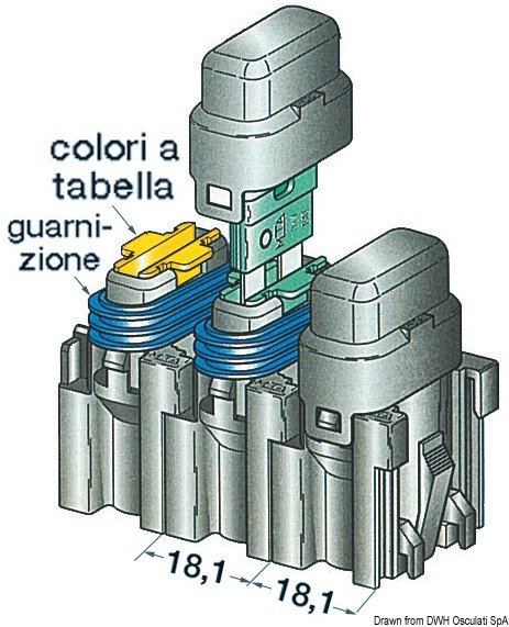 Fuse holder w/cover 20 A