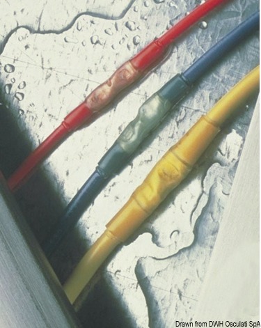 Watertight crimping joints, blue