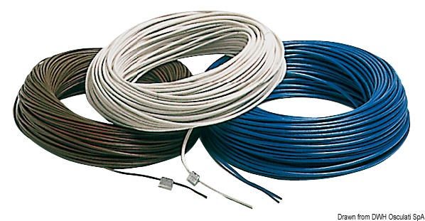 Copper cable white 1.5 mm² 100 m