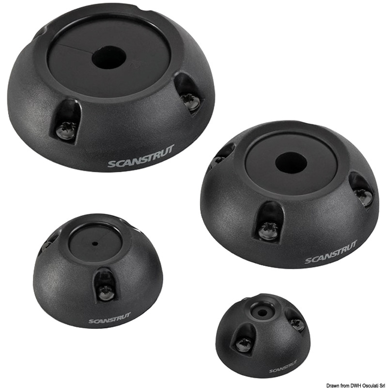 SCANSTRUT vertical cable seal black plastic Ø 4/9mm 10pcs