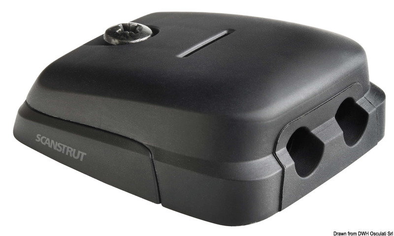 SCANSTRUT horizontal stuffing box black plastic 6-10mm