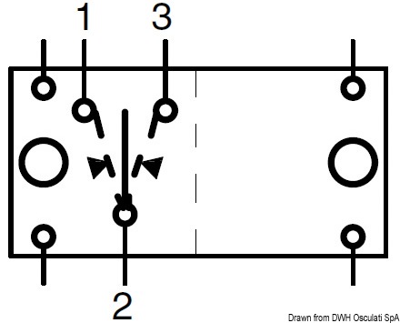 (ON)-OFF-(ON) switch N. 2 white bulbs 12 V