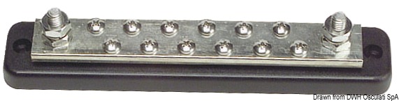 Bus-bar electric terminal board 12 x 5 mm