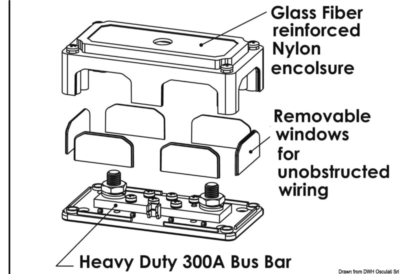 Bus-Bar Heavy Duty terminal 2 x 10 mm