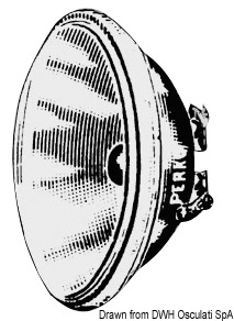 Watertight bulb 24 V 90 W 140 mm