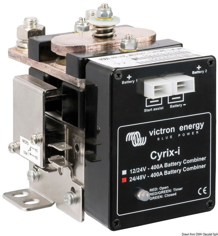 Cyrix-i 12/24V-400A intelligent battery combiner