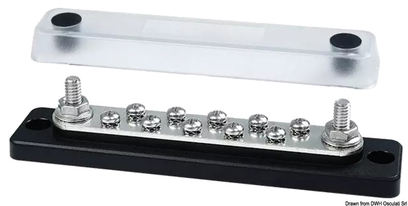 Heavy-Duty Bus Bar Techno electric terminal 2x6 (10x4)