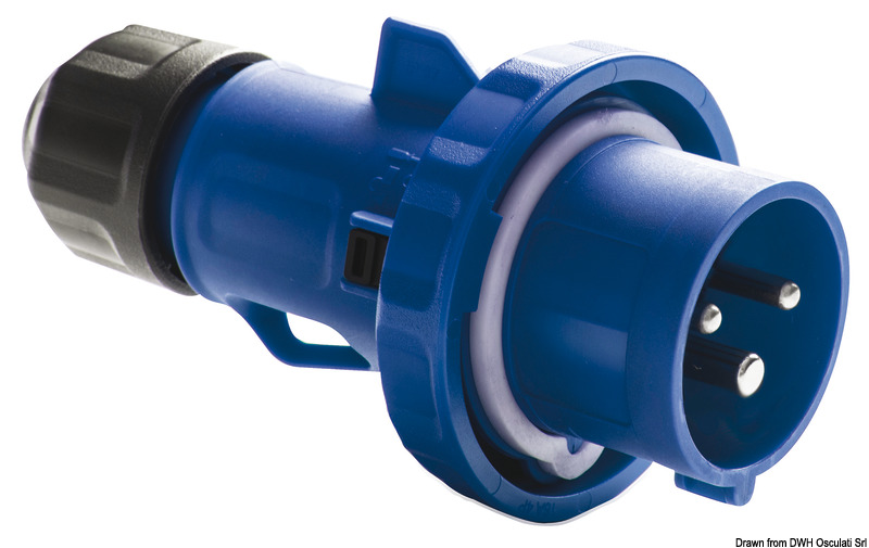 Standard power plug 3-wire male IP67 16A