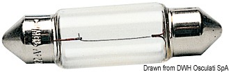 Festoon lamp 12 V 10 W