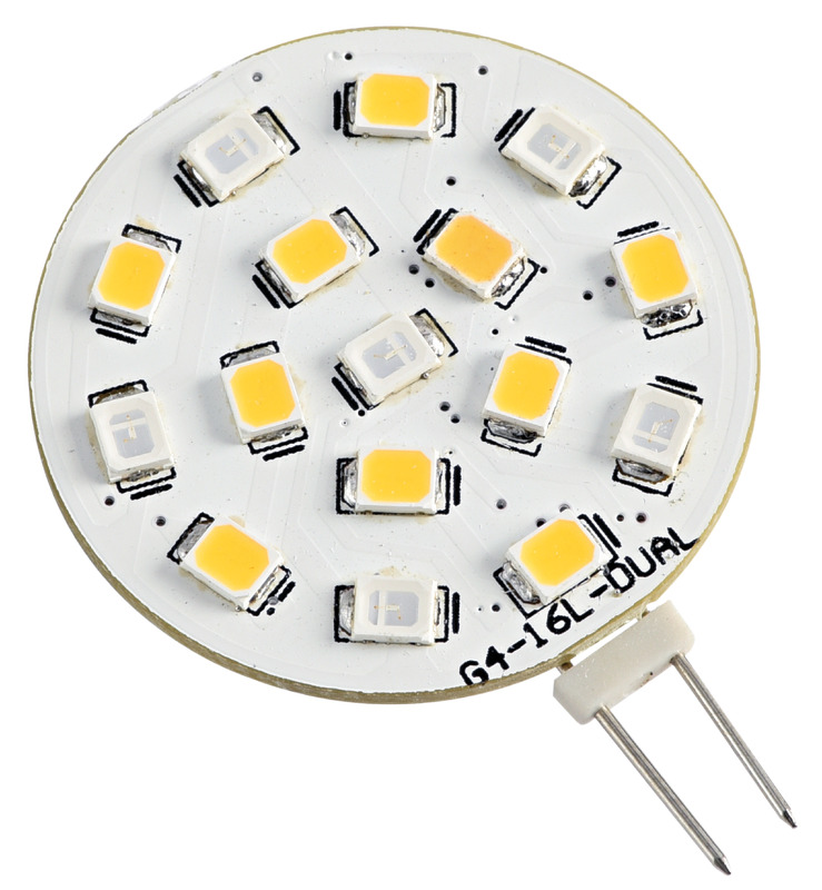 LED SMD bulb white/red 24 V